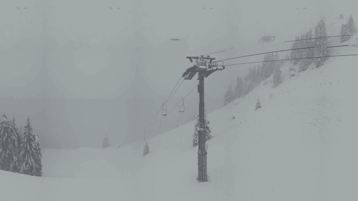 Sneeuwdump in september!